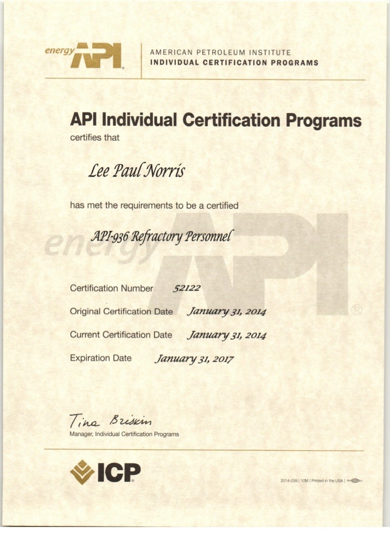 API-936 Valid Test Registration | API New API-936 Exam Pattern