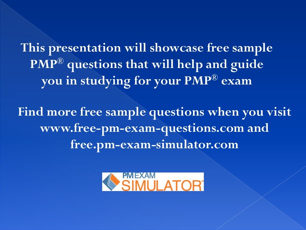 Exam PMP Review | PMI Exam PMP Objectives Pdf