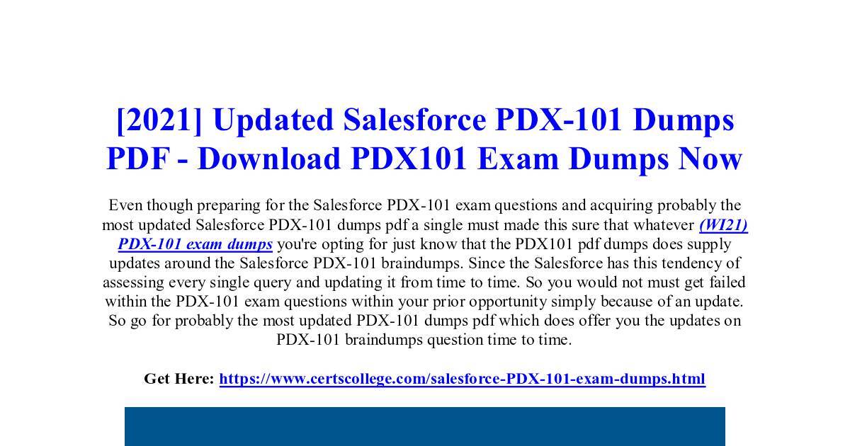 PDX-101 Exam Guide Materials & PDX-101 Exam Guide Materials