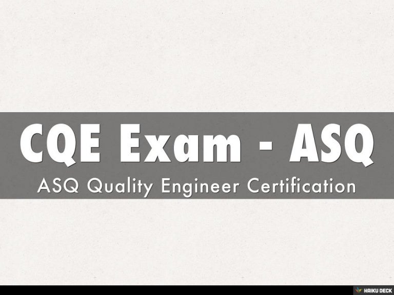 CQE Brain Dumps | Pass CQE Test & Latest CQE Exam Cost