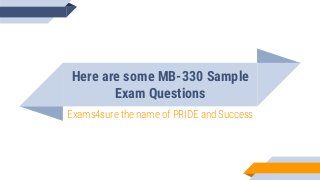 Valid Exam MB-330 Registration & Valid MB-330 Exam Forum