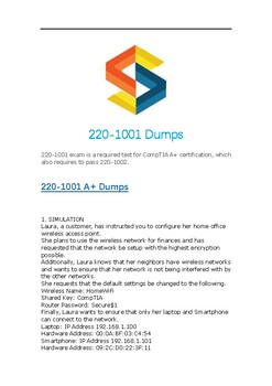 New 220-1001 Braindumps Files & 220-1001 Exam Success - CompTIA A+ Certification Exam: Core 1 Reliable Exam Pass4sure