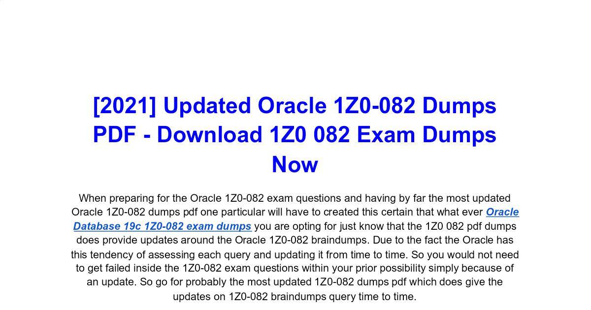 Oracle Reliable 1Z1-082 Study Plan & 1Z1-082 Test Cram