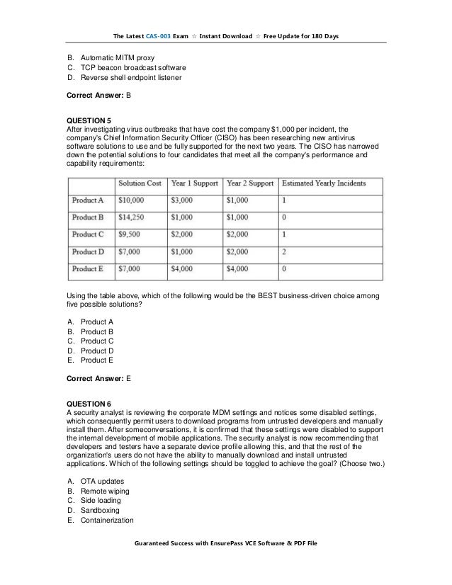 CAS-003 Authorized Test Dumps | Latest CAS-003 Test Materials