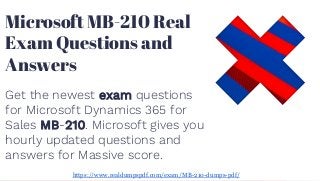 Exam MB-210 Pass Guide - MB-210 Exam Paper Pdf, Test MB-210 Collection