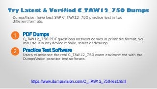 C_TAW12_750 Reliable Test Vce - C_TAW12_750 Official Practice Test