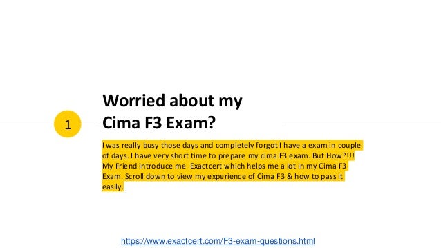 CIMA F3 Study Guides & Reliable F3 Braindumps Pdf