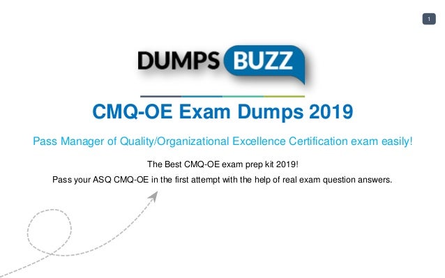 ASQ Valid Exam CMQ-OE Practice, Exam CMQ-OE Preparation