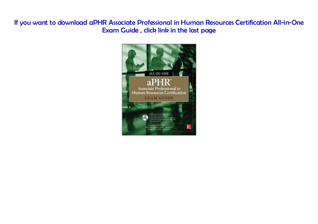 HRCI Reliable aPHR Guide Files, aPHR Reliable Test Blueprint