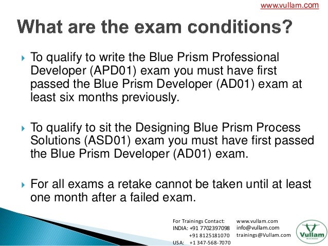 AD01 Clearer Explanation & Blue Prism AD01 Exam Consultant