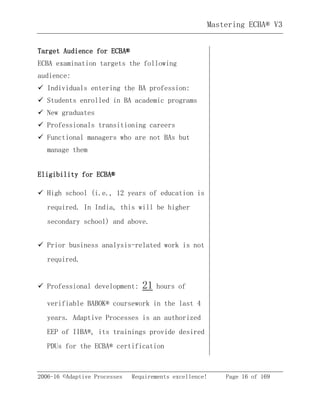 ECBA Pdf Braindumps - IIBA ECBA Valid Test Guide