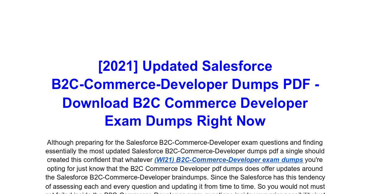 B2B-Commerce-Developer Reliable Test Voucher | New B2B-Commerce-Developer Study Guide & B2B-Commerce-Developer Braindumps Pdf