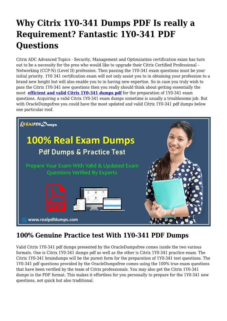 Citrix 1Y0-341 Vce Free - 1Y0-341 Reliable Exam Preparation