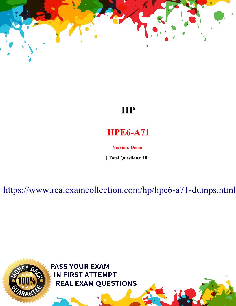 HPE6-A72 Examcollection & HPE6-A72 Latest Exam Question - HPE6-A72 Practice Test Pdf