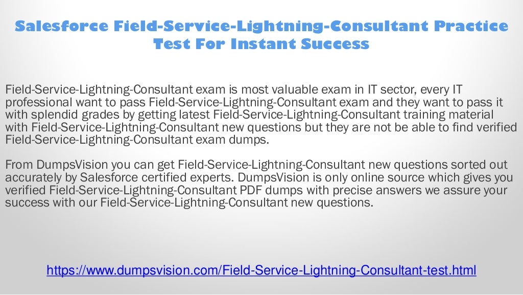 Salesforce Exam Field-Service-Consultant Revision Plan - Field-Service-Consultant Certification Materials