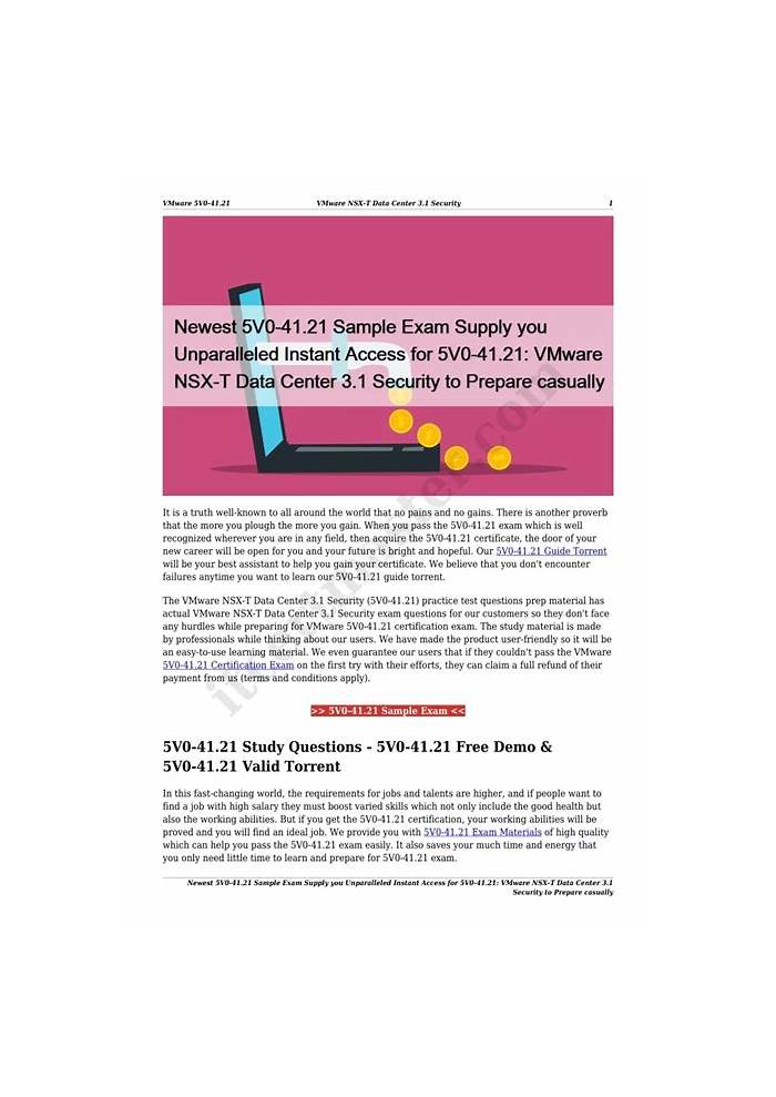 5V0-41.21 Vce Format, VMware Pass 5V0-41.21 Test | 5V0-41.21 Accurate Answers