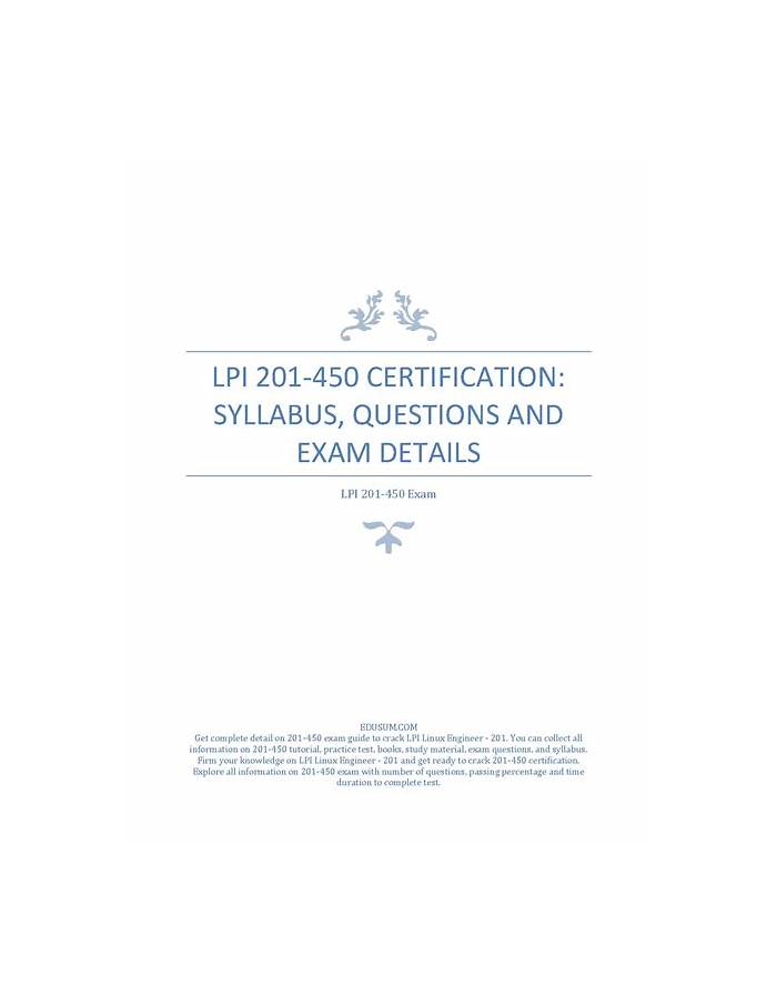 201-450 Actual Tests, Lpi Valid 201-450 Test Topics