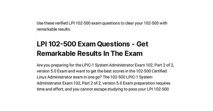 Lpi 102-500 Reliable Test Braindumps, Reliable 102-500 Exam Review