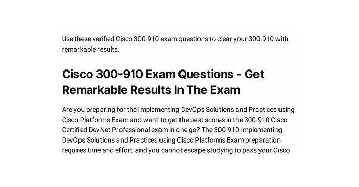 Hot 300-910 Spot Questions & 300-910 Training Solutions - Latest 300-910 Test Voucher