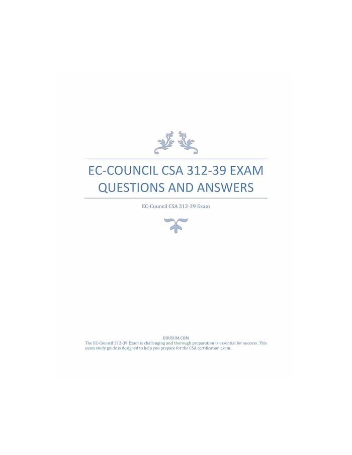 EC-COUNCIL Trustworthy 312-39 Pdf | 312-39 Regualer Update