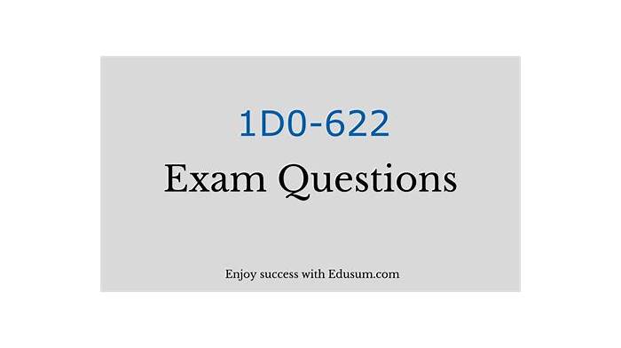 Valid 1D0-622 Test Sims & Exam 1D0-622 Registration - 1D0-622 Certification Practice