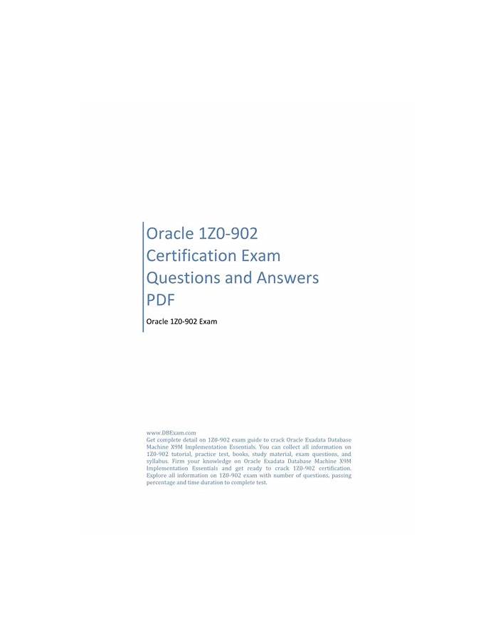 2024 Reliable Test 1Z0-902 Test - 1Z0-902 Braindumps Pdf, Latest Oracle Exadata Database Machine X8M Implementation Essentials Braindumps Sheet