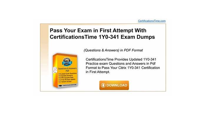 Citrix 1Y0-341 Test Certification Cost - 1Y0-341 Real Exam Questions