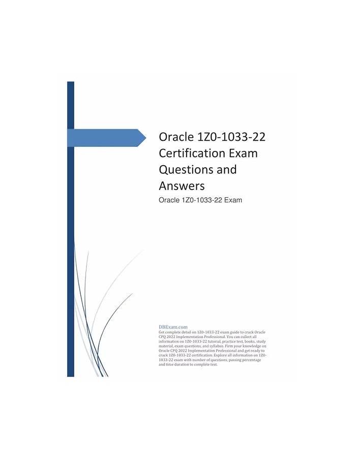 Oracle 1z0-1033-22 New Real Test, 1z0-1033-22 Detailed Study Dumps