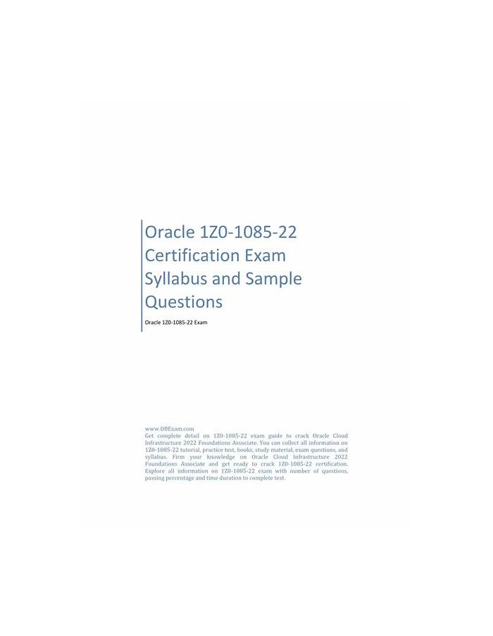 Oracle New 1z0-1085-22 Braindumps Files | 1z0-1085-22 Reliable Exam Braindumps