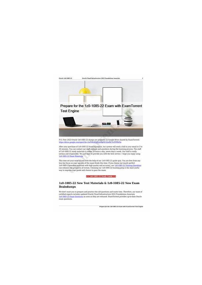 New 1z0-1085-22 Dumps Free & Latest 1z0-1085-22 Test Labs - 1z0-1085-22 Interactive EBook