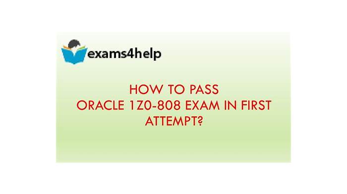 Oracle Latest 1z1-808 Test Answers - 1z1-808 Practice Exam Pdf