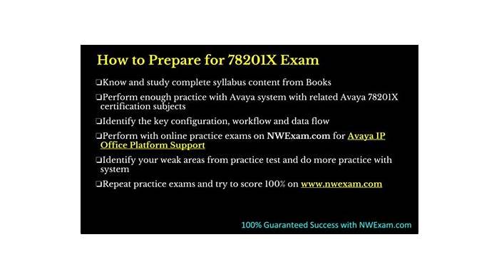 Avaya 78201X Exam Certification Cost & 78201X Latest Test Online