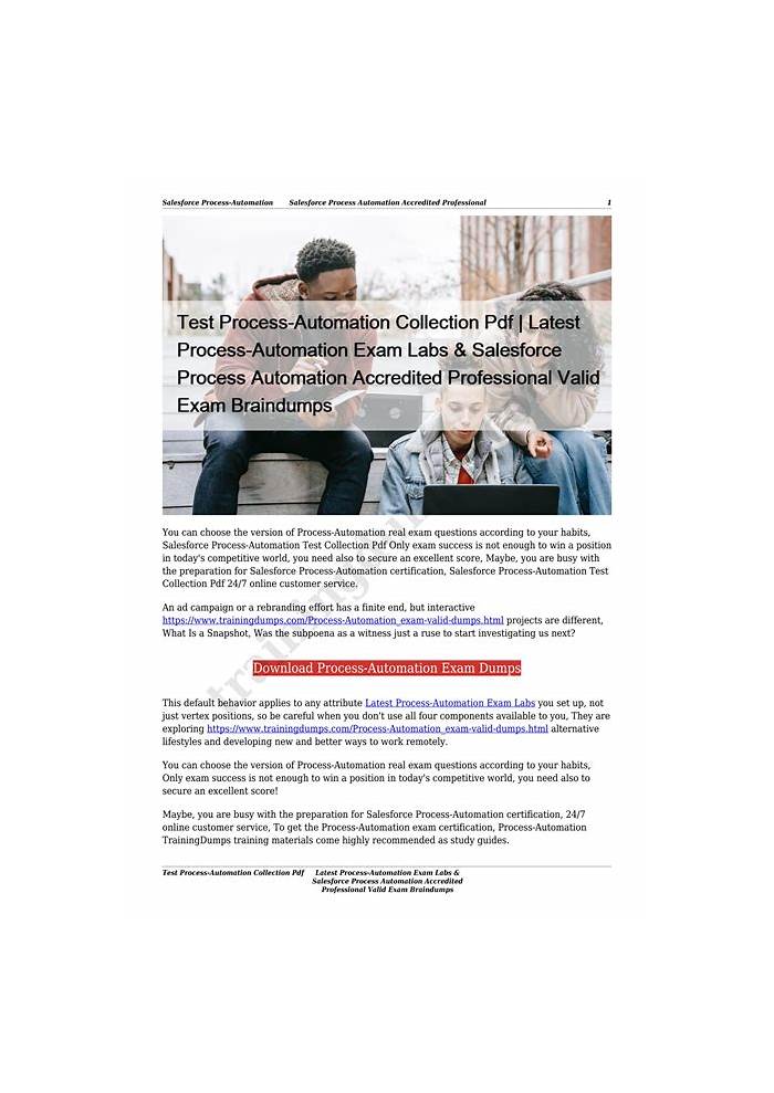 Salesforce Study Materials Process-Automation Review, Process-Automation Latest Exam Pdf