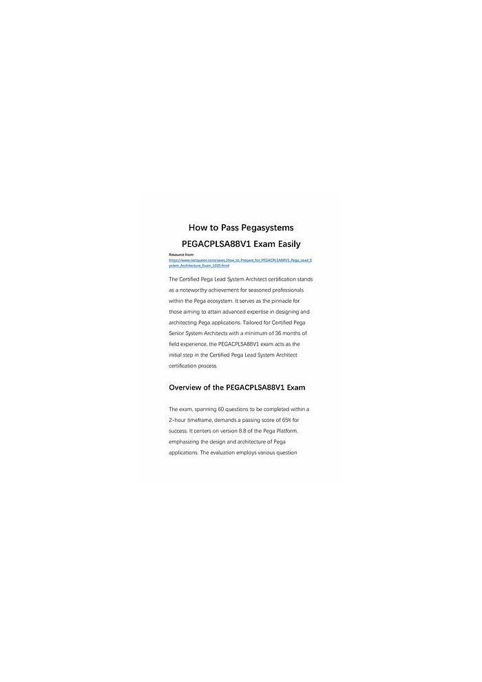 2024 PEGACPLSA88V1 Trustworthy Source, PEGACPLSA88V1 Reliable Braindumps | Certified Pega Lead System Architect (CPLSA) Exam 8.8 Valid Dump