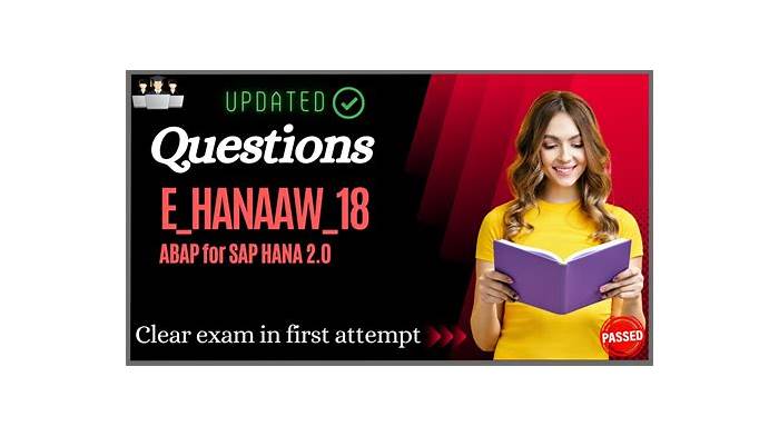 E-HANAAW-18 Valid Real Exam - SAP Valid Braindumps E-HANAAW-18 Ppt