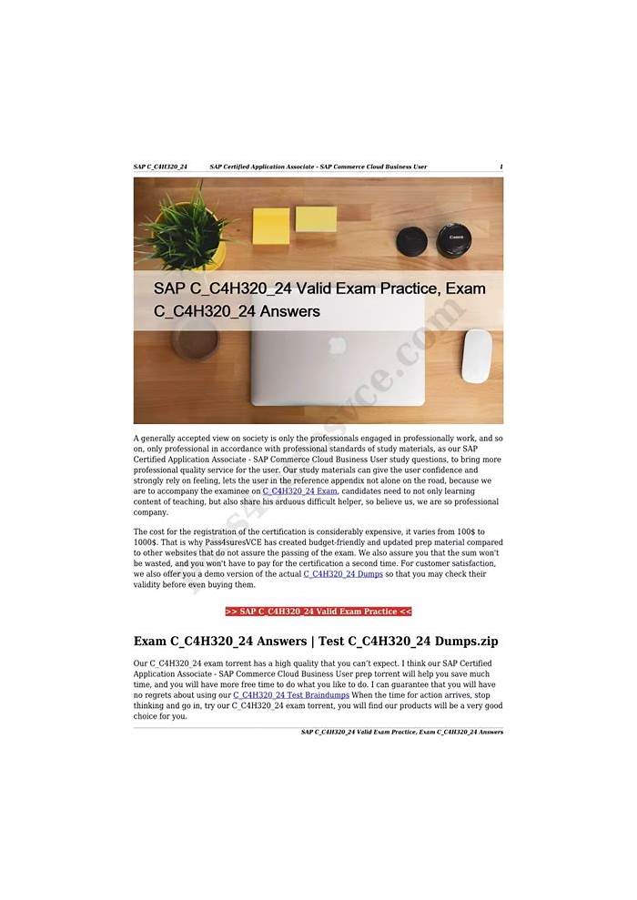 SAP Valid C-C4H320-24 Study Materials | C-C4H320-24 Instant Access