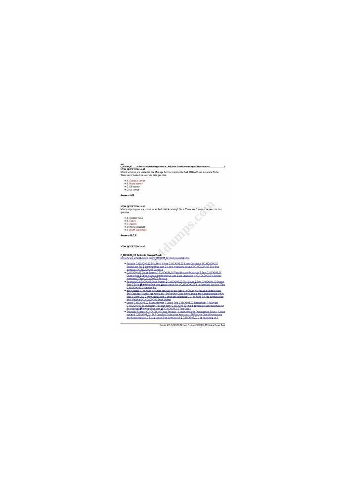 Latest C-HCADM-02 Test Objectives - C-HCADM-02 New Braindumps Free