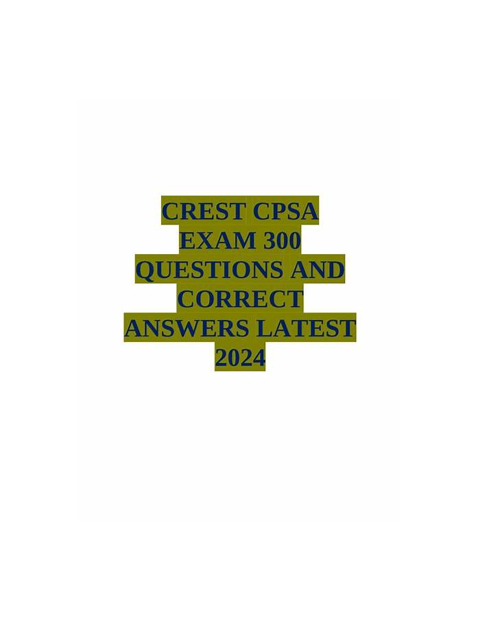 CPSA Exam Pass Guide & CPSA Exam Questions And Answers