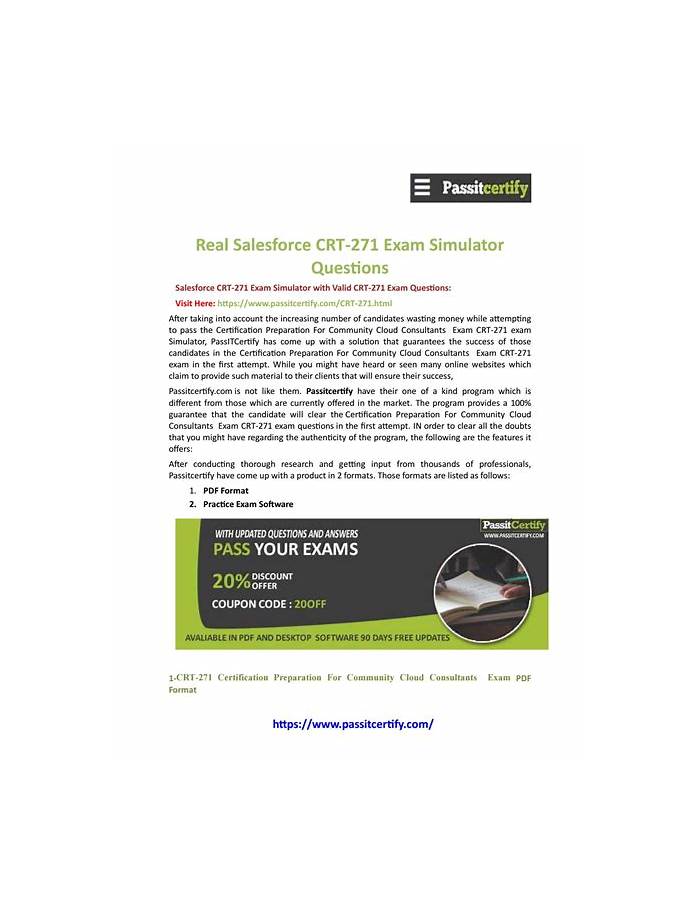 New CRT-271 Test Voucher, Salesforce Latest CRT-271 Exam Bootcamp