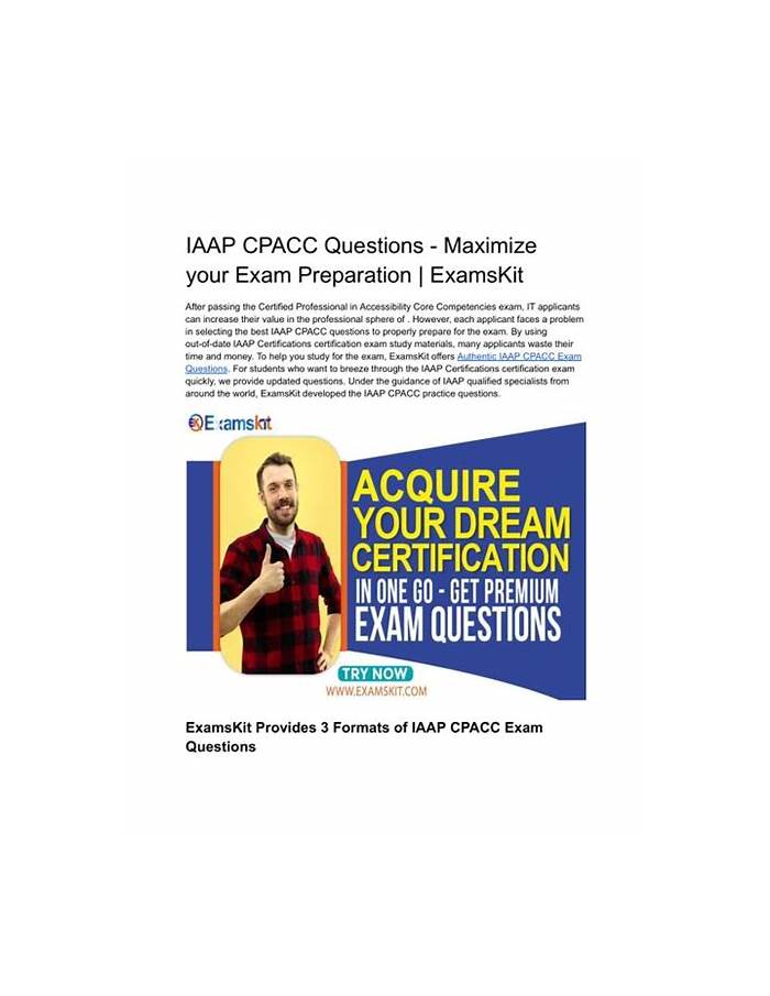 IAAP CPACC Latest Exam Testking, Technical CPACC Training