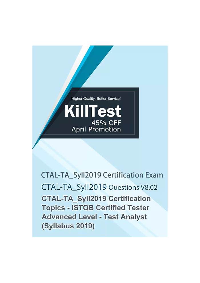 CTAL-TA_Syll2019 Best Preparation Materials, ISQI Reliable CTAL-TA_Syll2019 Test Question