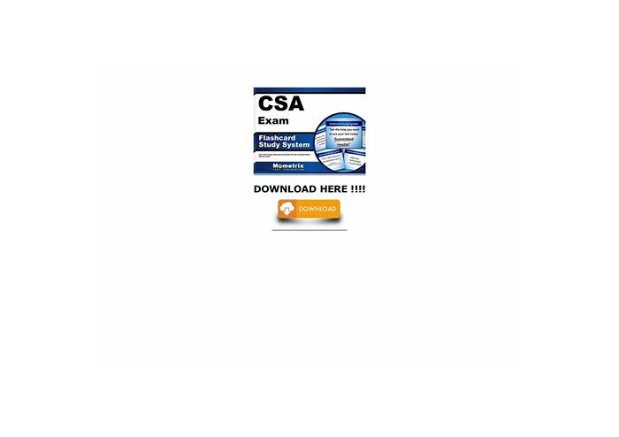 2024 New CSA Test Preparation - Dumps CSA Free Download