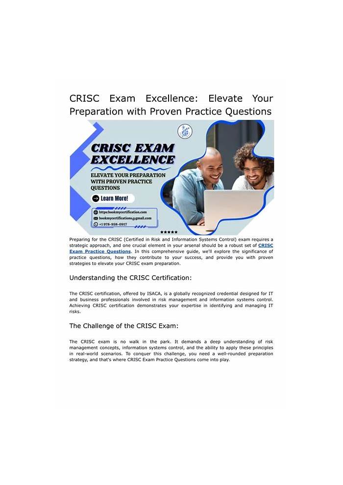 CRISC Exam Pass4sure & CRISC Reliable Test Dumps - Exam Sample CRISC Questions