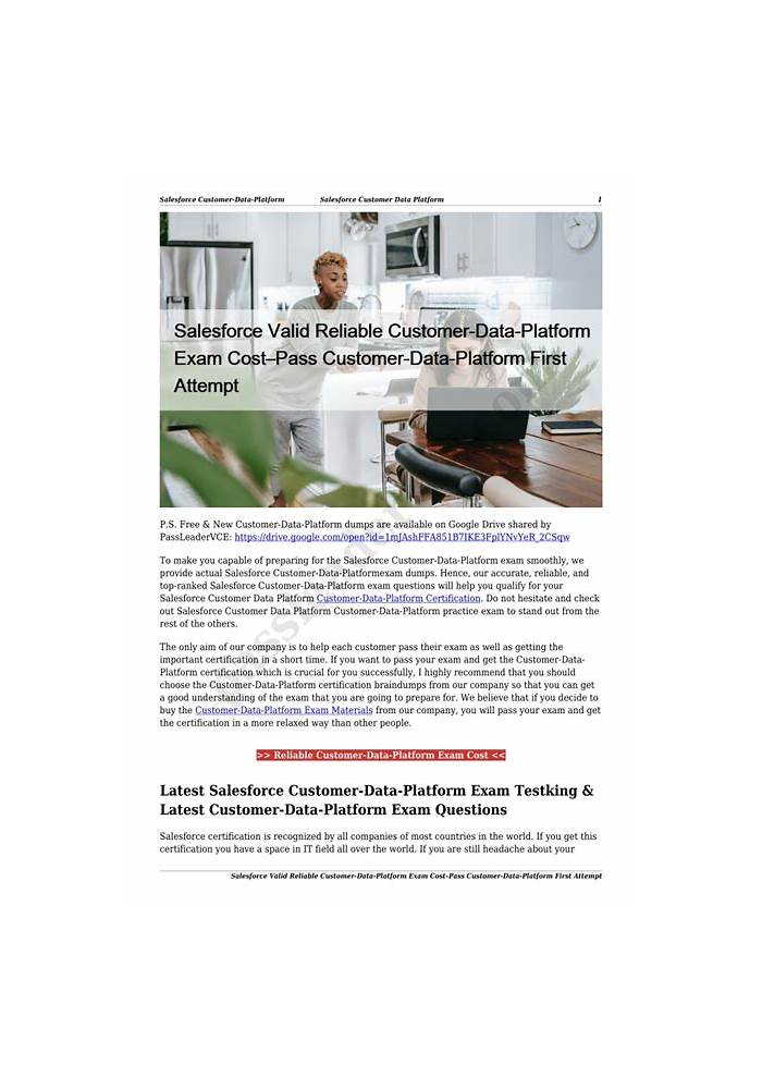 Valid Customer-Data-Platform Test Preparation - Salesforce Test Customer-Data-Platform Guide