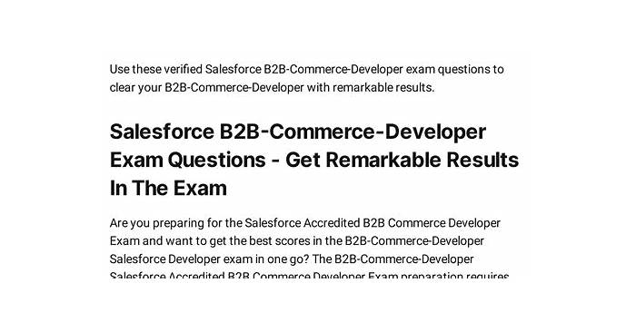 Reliable B2B-Commerce-Developer Test Labs & Salesforce B2B-Commerce-Developer Reliable Exam Sims