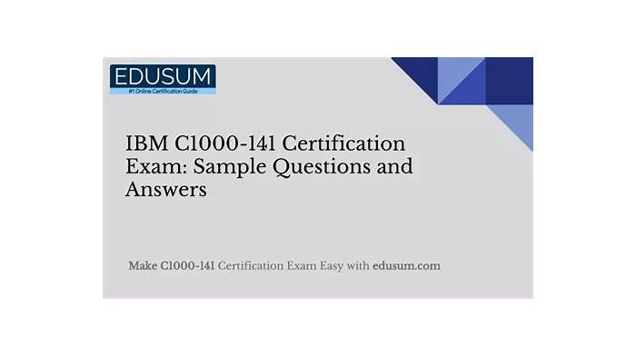 C1000-141 Examcollection Dumps Torrent & Latest C1000-141 Exam Papers