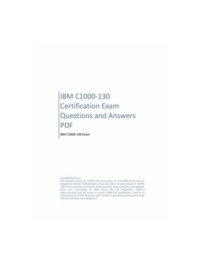 Excellect C1000-130 Pass Rate & IBM Latest C1000-130 Practice Questions