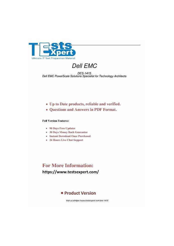 Sure DES-1415 Pass, New DES-1415 Dumps Ebook | Valid Specialist - Technology Architect, PowerScale Solutions Exam Test Pdf