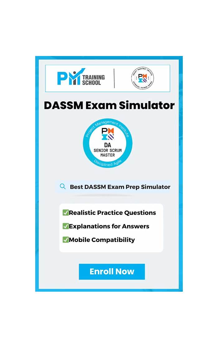 DASSM Free Test Questions & PMI DASSM Exams Training