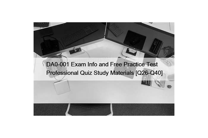 DA0-001 Pass4sure Pass Guide, CompTIA Valid Exam DA0-001 Vce Free